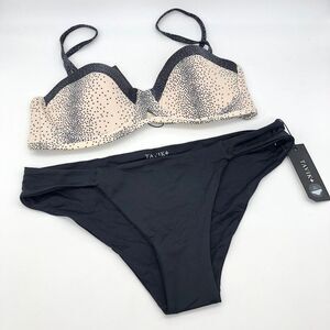 New Tavik Cream & Black Bikini - Size M